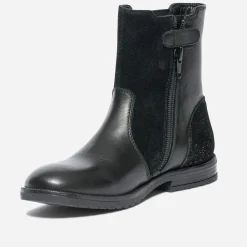 Eram Boots^Boots en cuir et cuir velours NOIR