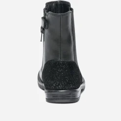 Eram Boots^Boots en cuir et cuir velours NOIR