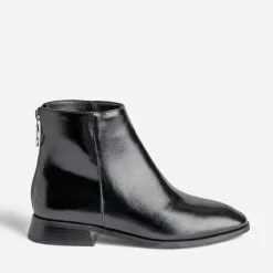 Eram Boots^Boots glacé avec zip arrière NOIR