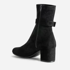Eram Boots^Boots suédé détail boucle NOIR