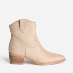 Texto Boots^Boots santiag BEIGE