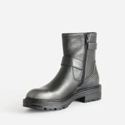 Texto Boots^Boots esprit motard GRIS