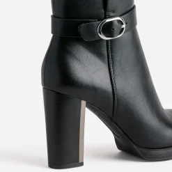 Eram Boots^Boots TEXTO à talon haut NOIR