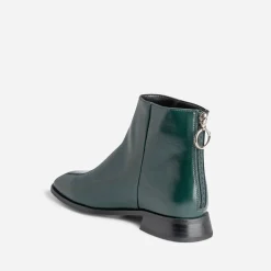 Eram Boots^Boots glacé avec zip arrière VERT