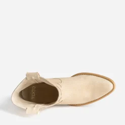 Texto Boots^Boots Western cuir velours éco-conçu BEIGE