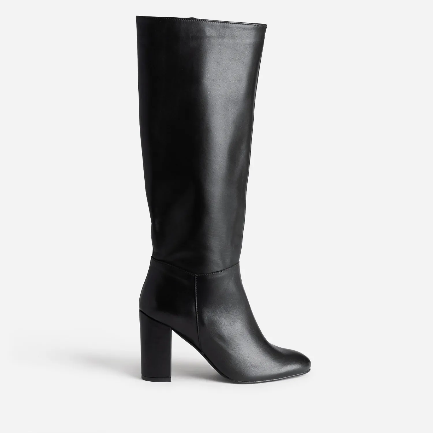 Eram Bottes^Botte à talon e en cuir NOIR