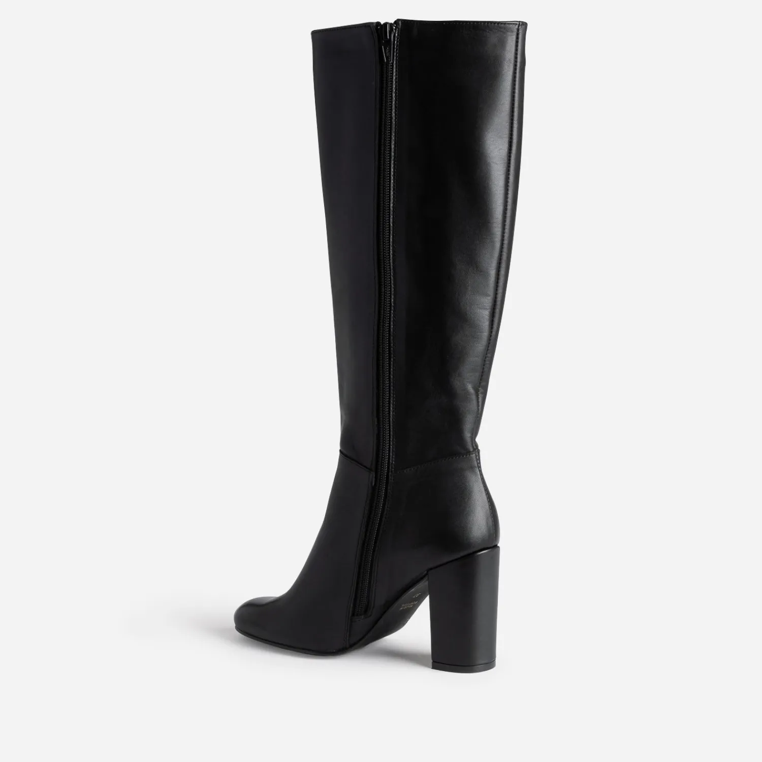 Eram Bottes^Botte à talon e en cuir NOIR