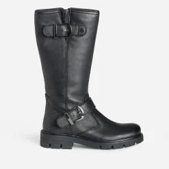 Buggy Bottes^Botte cuir esprit motard NOIR