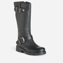 Buggy Bottes^Botte cuir esprit motard NOIR