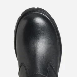 Buggy Bottes^Botte cuir esprit motard NOIR