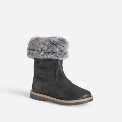 Buggy Bottes^Botte e cuir velours tige fourrée NOIR