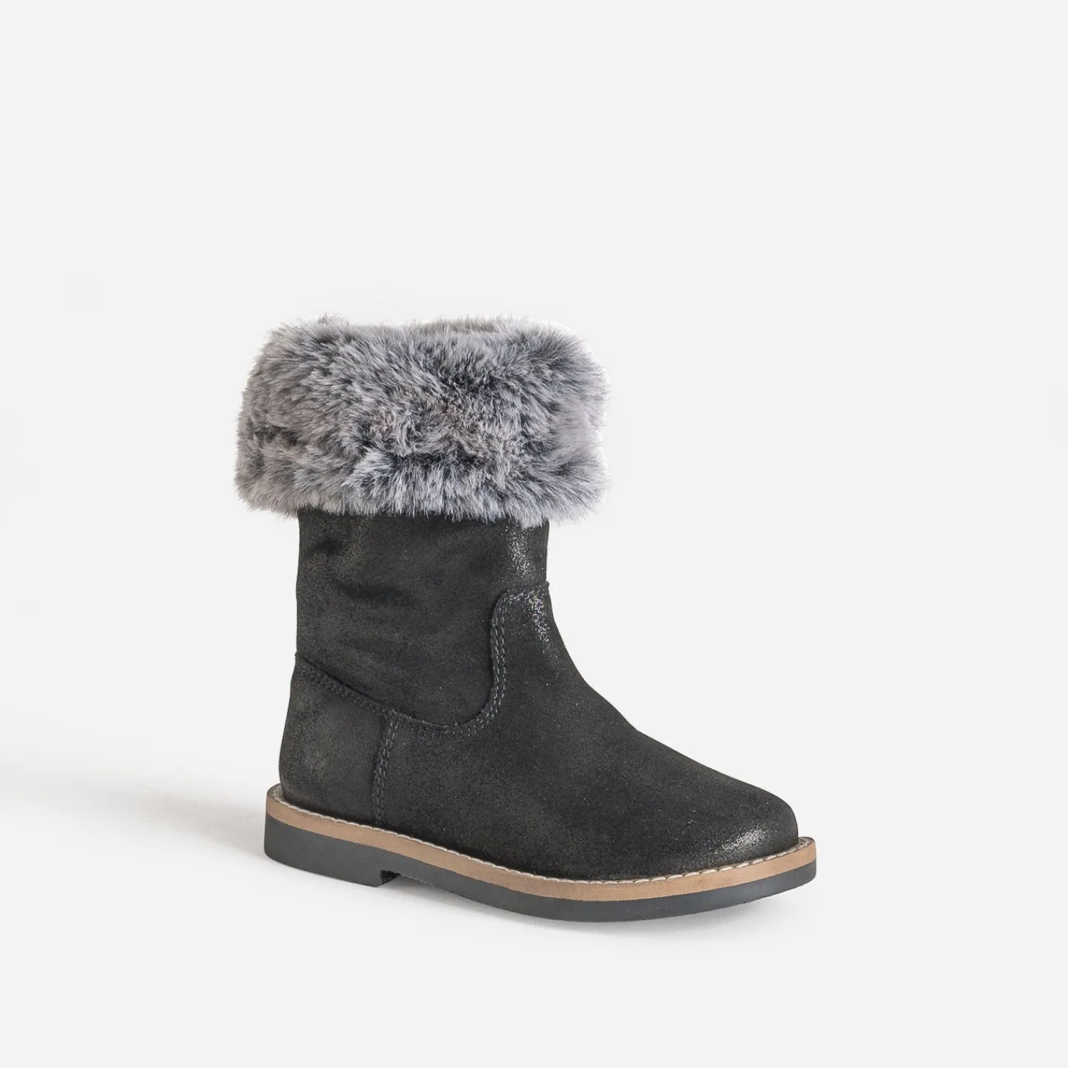 Buggy Bottes^Botte e cuir velours tige fourrée NOIR