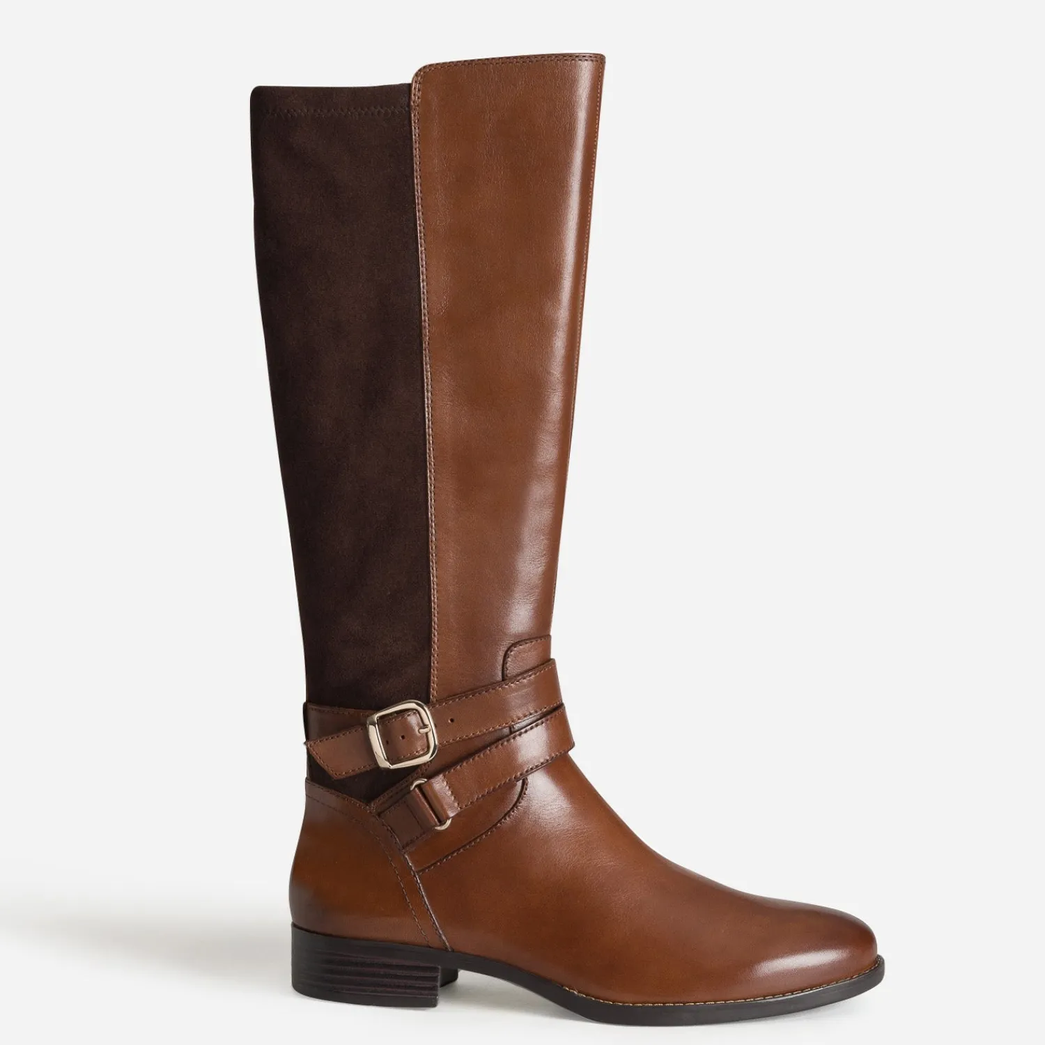 Caprice Bottes^Botte bi-matière double bride COGNAC