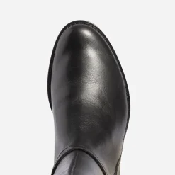 Caprice Bottes^Botte e bi matière à double bride NOIR