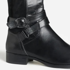 Caprice Bottes^Botte e bi-matière double bride NOIR