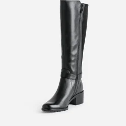 Caprice Bottes^Botte e cuir bi matière NOIR