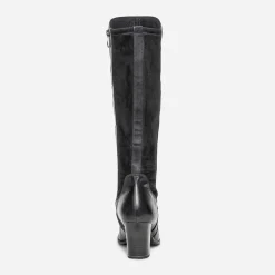 Caprice Bottes^Botte e cuir bimatière NOIR
