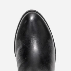 Caprice Bottes^Botte e cuir bimatière NOIR