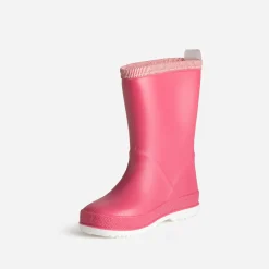 BE ONLY Boots^Botte de pluie patch lapin ROSE
