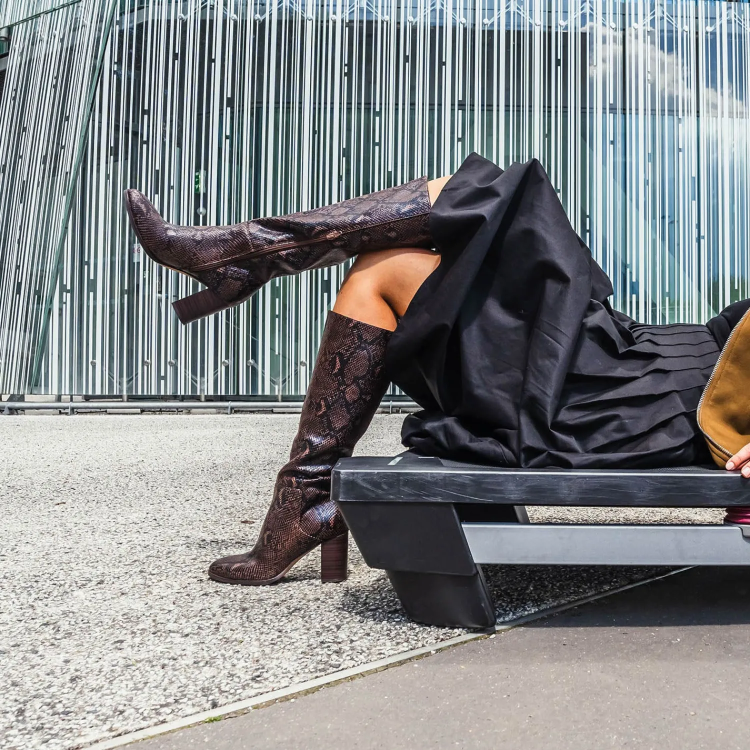 Eram Bottes^Botte effet python MARRON