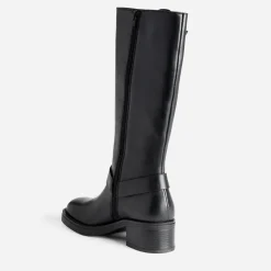 Texto Bottes^Botte motard e en cuir NOIR