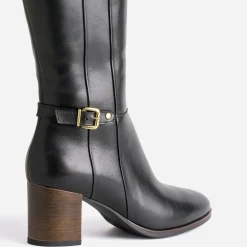 Eram Bottes^Botte e éco-conçue en cuir NOIR
