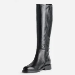 Eram Bottes^Botte e cuir tige lacée NOIR
