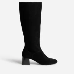 Eram Bottes^Botte e cuir velours souple NOIR