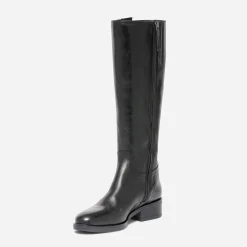 Eram Bottes^Botte e en cuir à double boucle NOIR