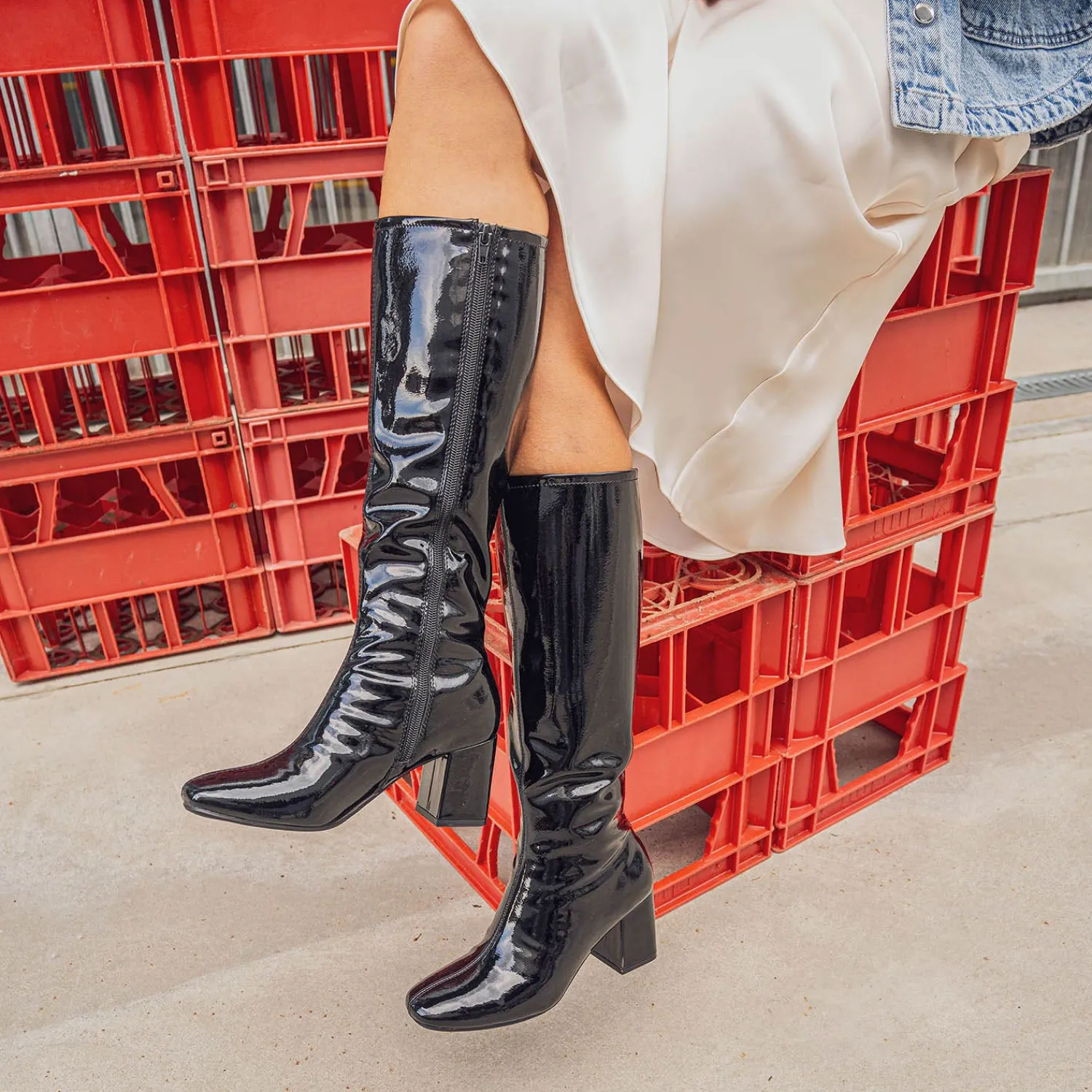 Eram Bottes^Botte e vernie NOIR