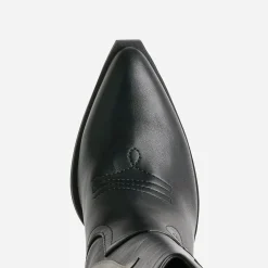 Texto Bottes^Botte santiag découpes grises NOIR