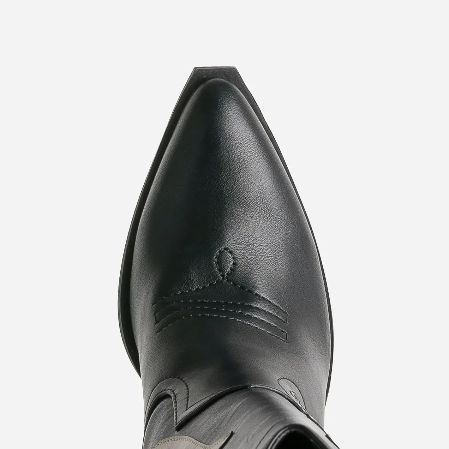 Texto Bottes^Botte santiag découpes grises NOIR