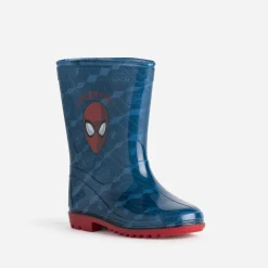 703 Chaussures Montantes^Botte Spiderman bleue et rouge NOIR