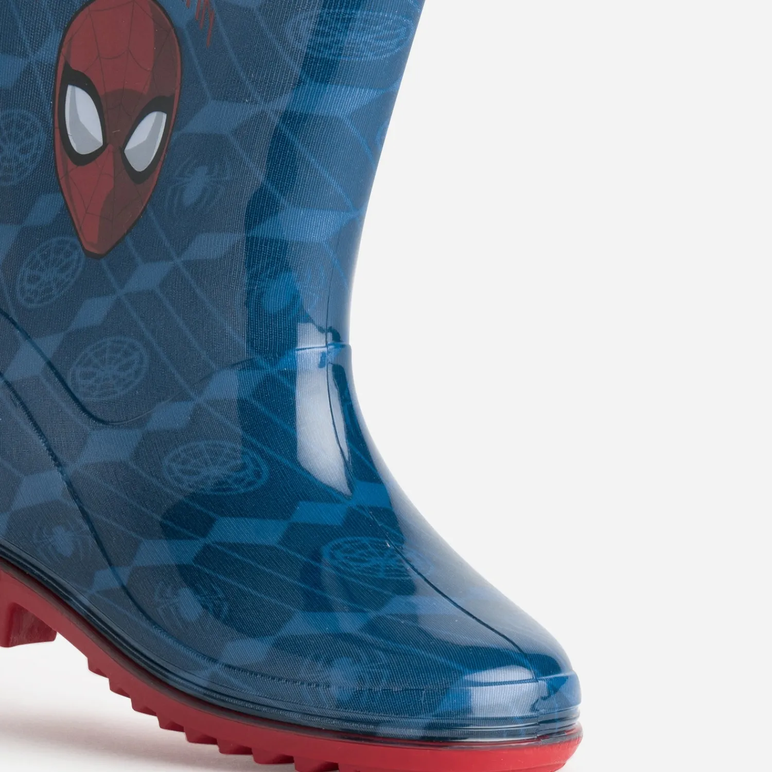 703 Chaussures Montantes^Botte Spiderman bleue et rouge NOIR