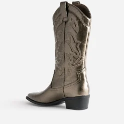 Texto Bottes^Botte bronze esprit santiag METALISE