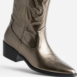 Texto Bottes^Botte bronze esprit santiag METALISE