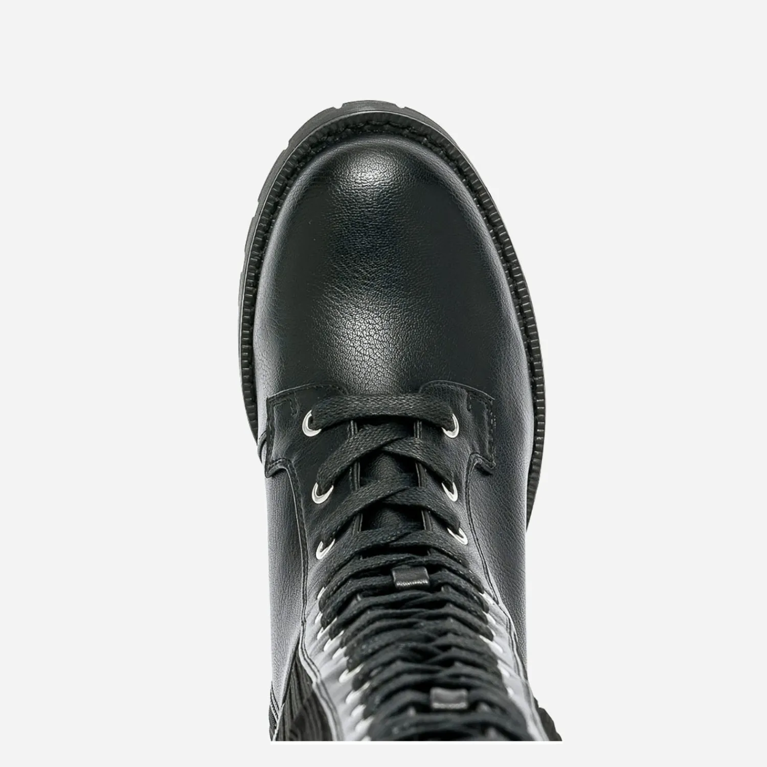 Texto Bottes^Botte e à tige en textile côtelé NOIR