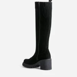 Texto Bottes^Botte e cuir velours NOIR