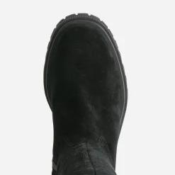 Texto Bottes^Botte e cuir velours NOIR