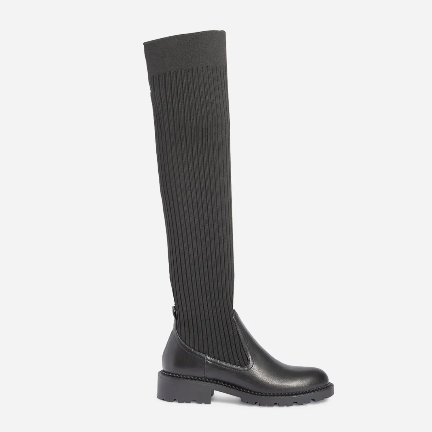 Texto Bottes^Botte-chaussette e NOIR