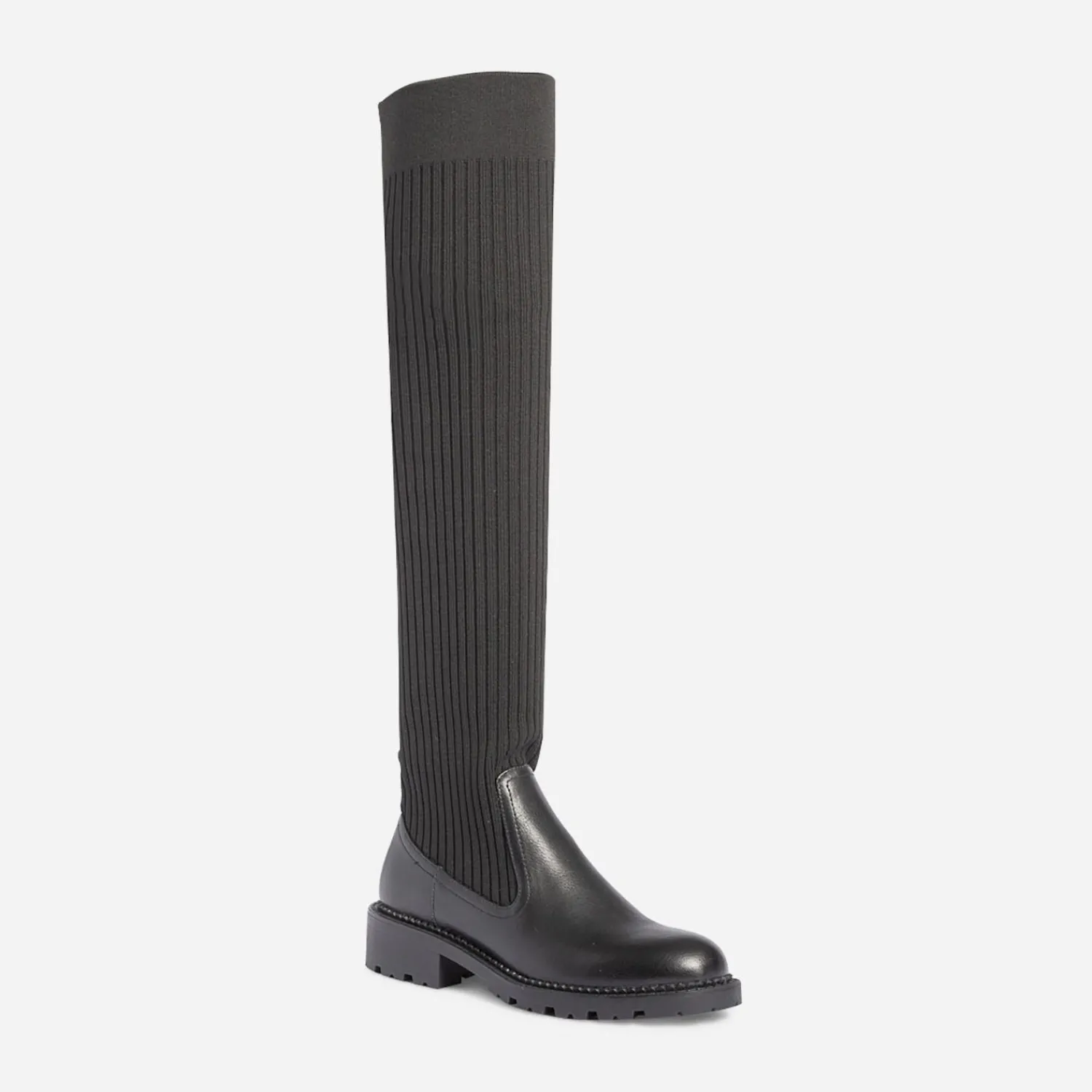 Texto Bottes^Botte-chaussette e NOIR
