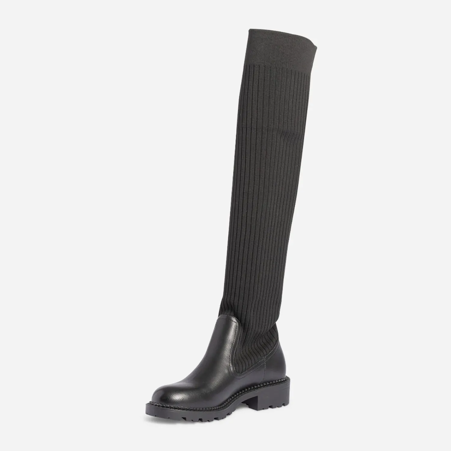 Texto Bottes^Botte-chaussette e NOIR