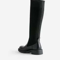 Texto Bottes^Botte-chaussette e bi matière NOIR