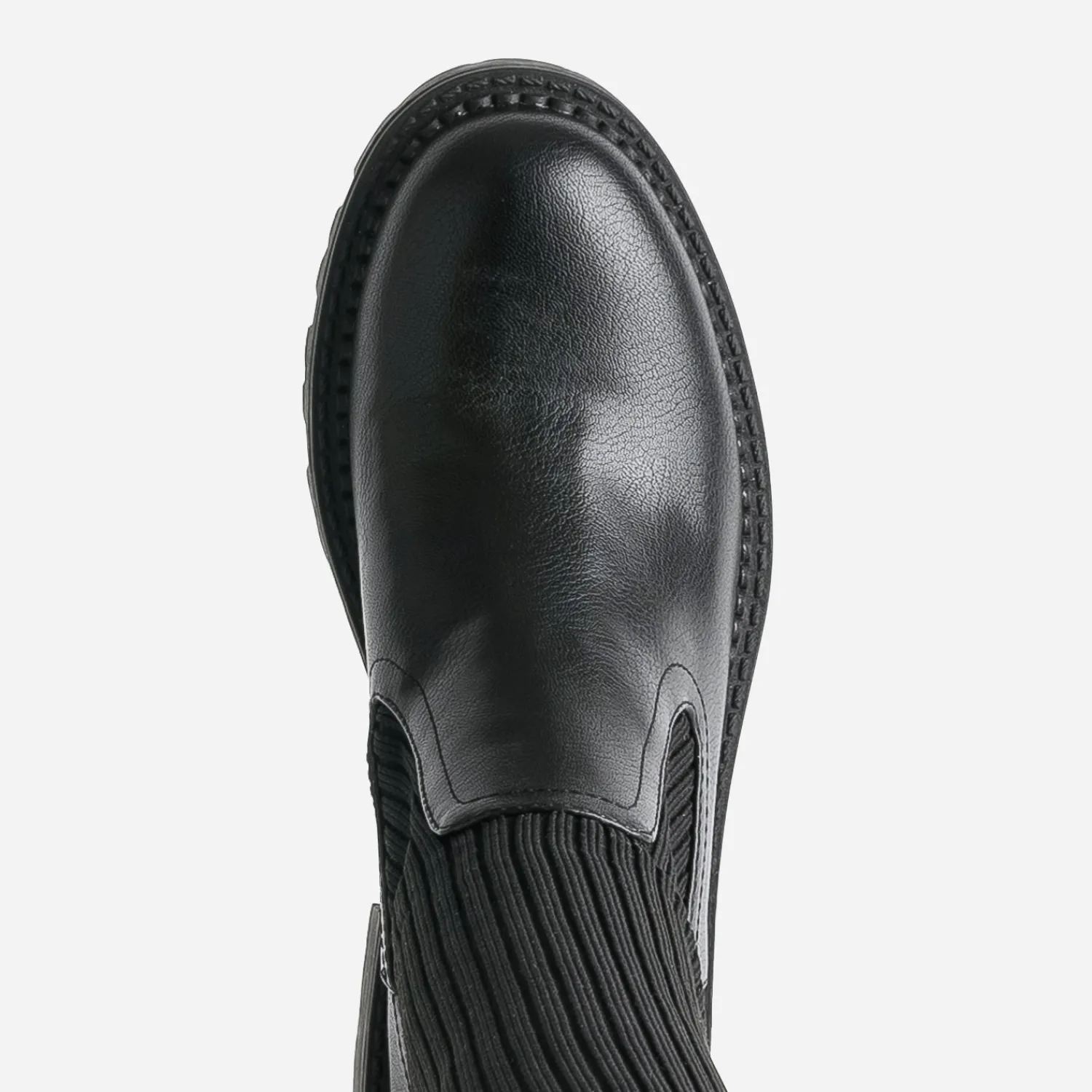 Texto Bottes^Botte-chaussette e bi matière NOIR