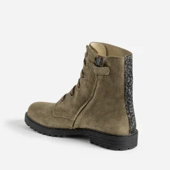 Buggy Boots^Bottine éco-conçue cuir velours KAKI