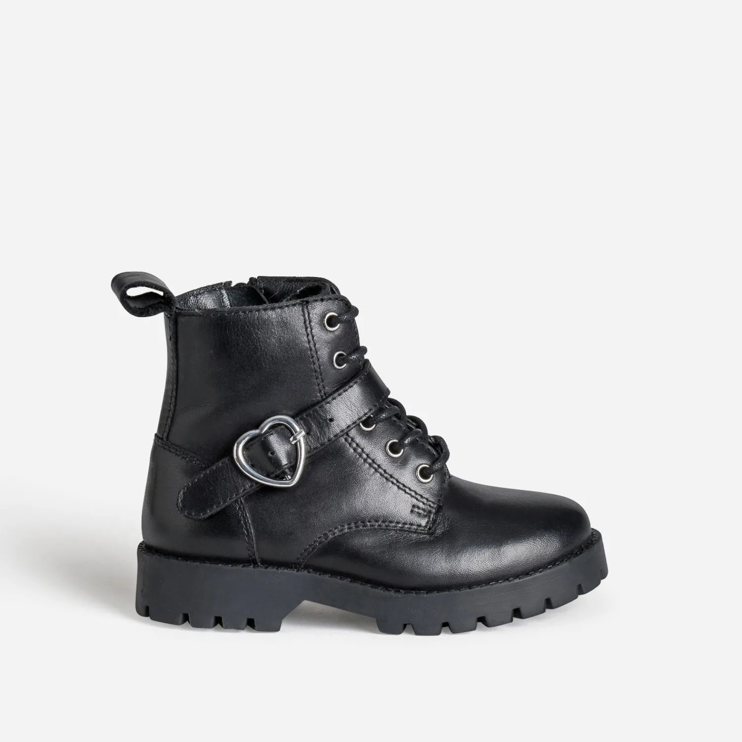 Buggy Boots^Bottine e boucle-coeur NOIR