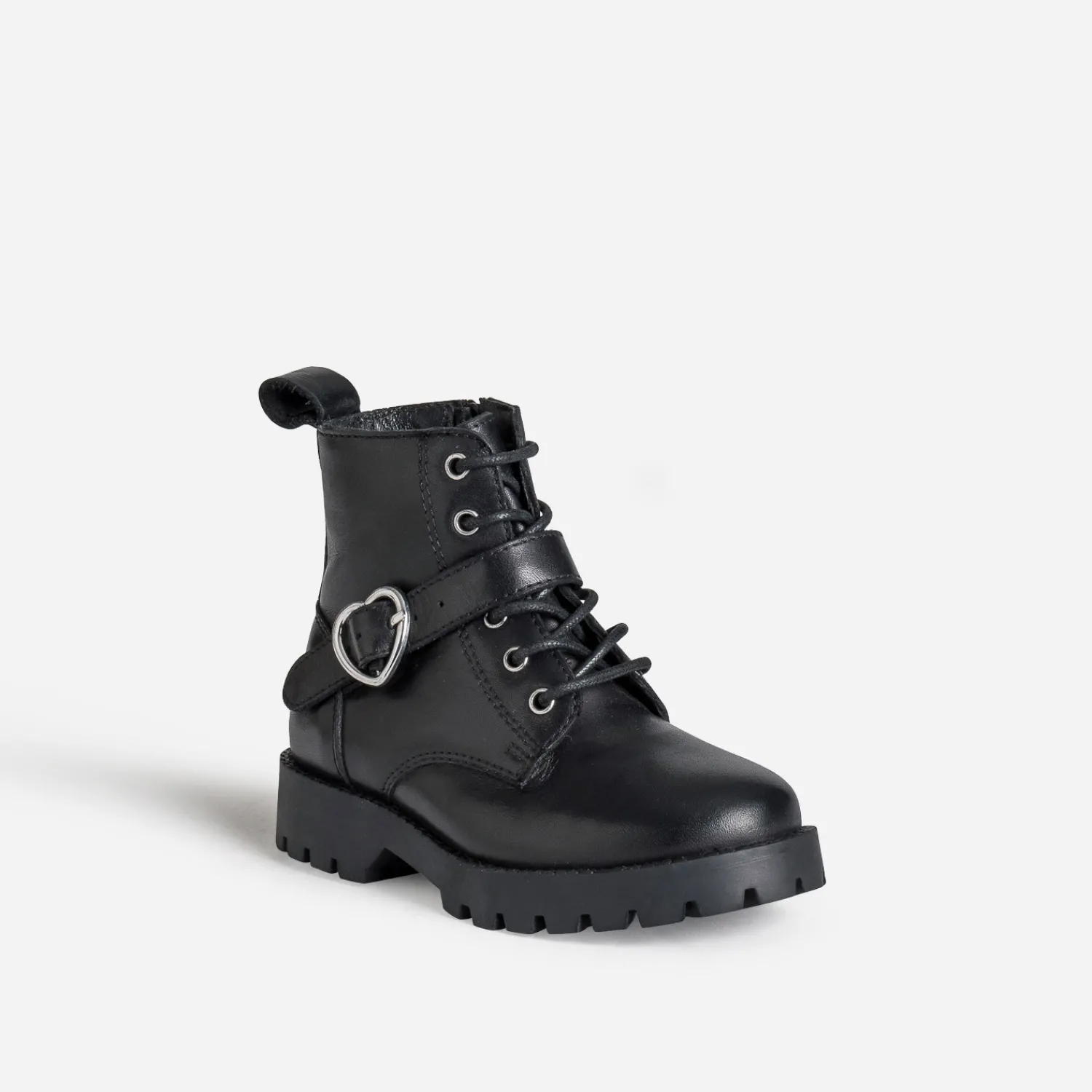 Buggy Boots^Bottine e boucle-coeur NOIR
