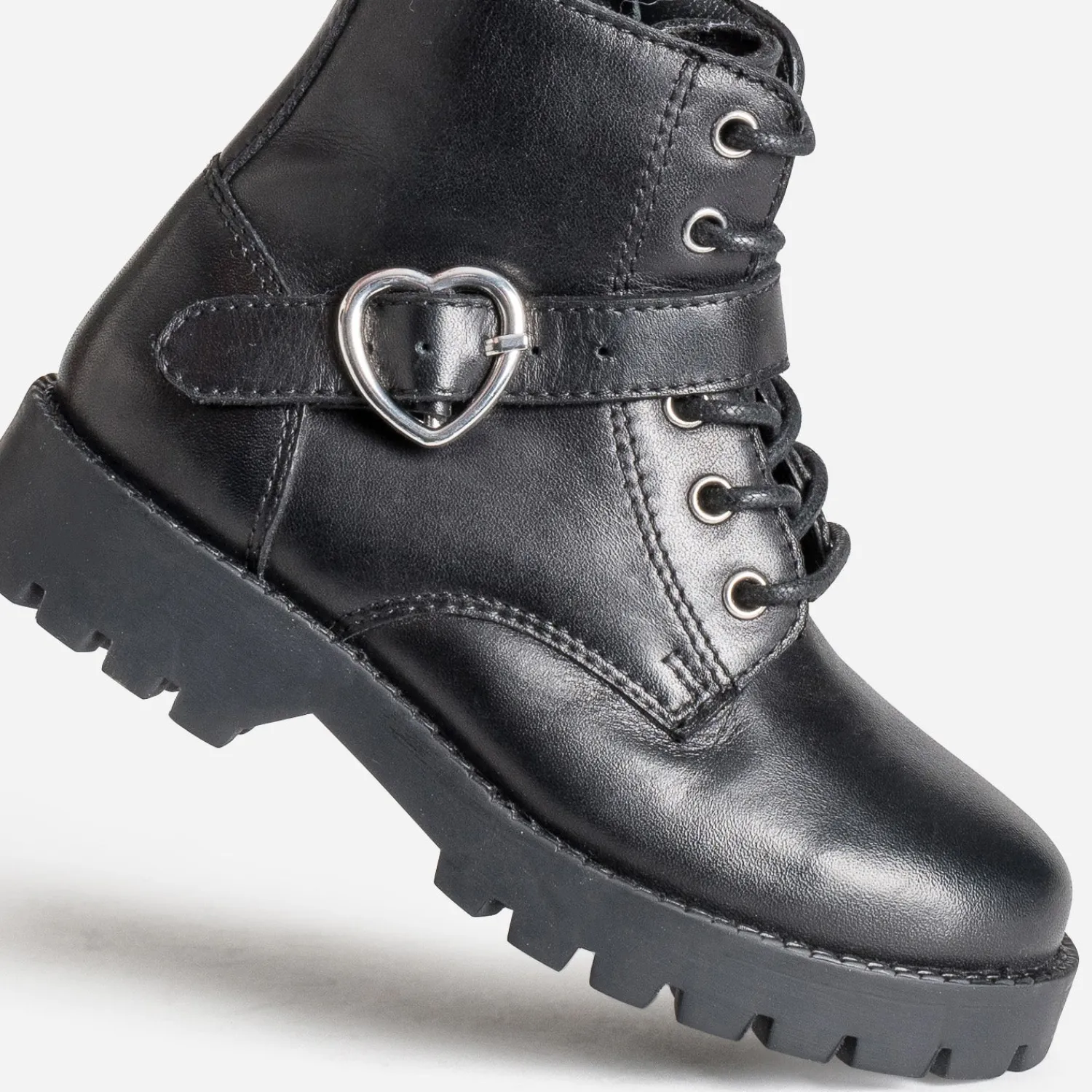 Buggy Boots^Bottine e boucle-coeur NOIR