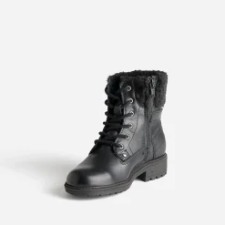 Buggy Boots^Bottine e cuir bord fourré NOIR