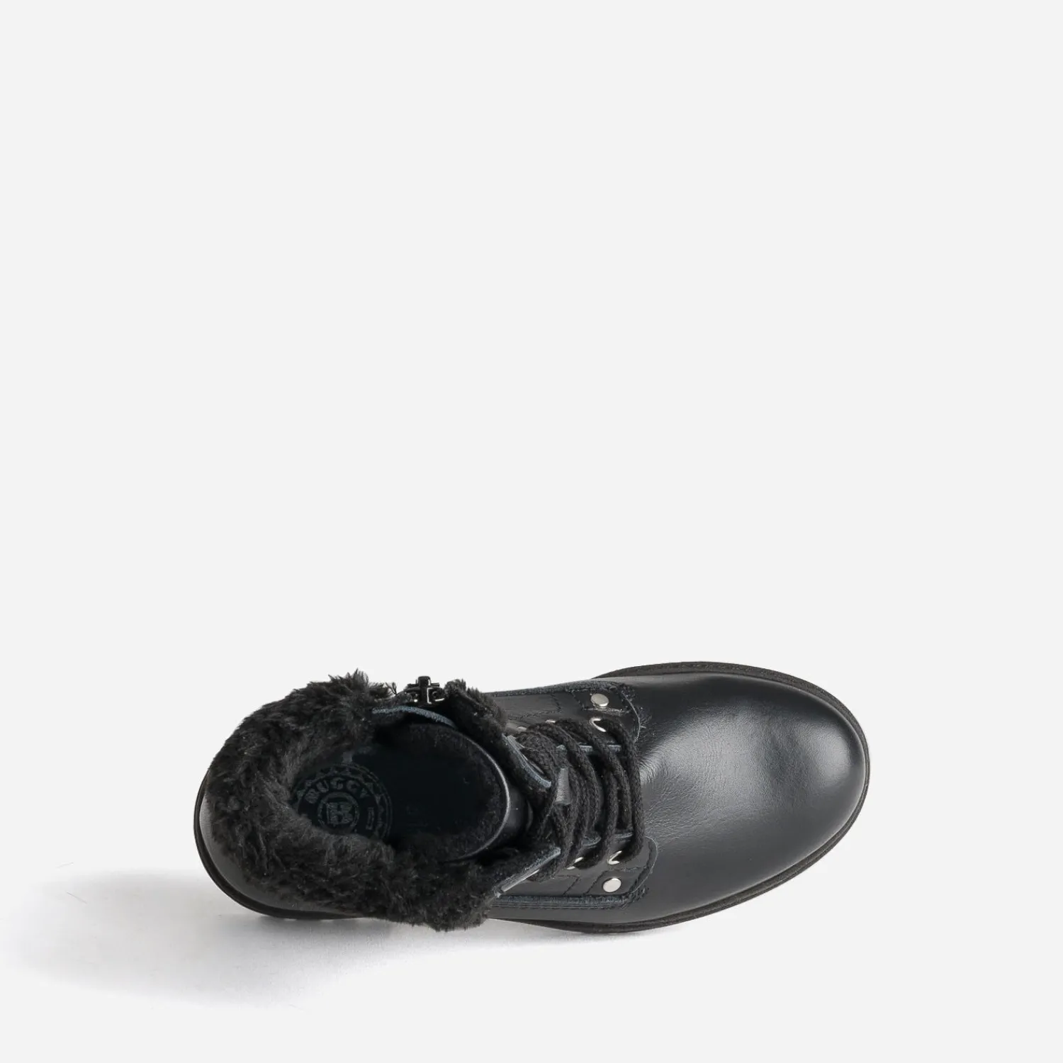 Buggy Boots^Bottine e cuir bord fourré NOIR